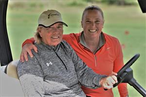 two golfers from Team WILLA